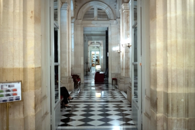 Un couloir du Palais Bourbon.