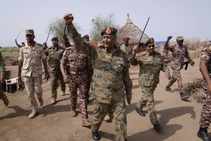 Le général Abdel Fattah al-Burhan, président du Conseil de souveraineté du Soudan et commandant de l'armée, à Khartoum le 27 juin 2022.