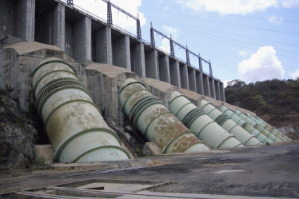 Le méga-barrage Inga III.