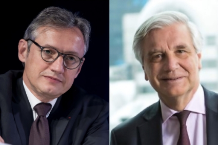 Les banquiers David Azéma (Perella Weinberg Partners) et Olivier Pécoux (Rothschild).