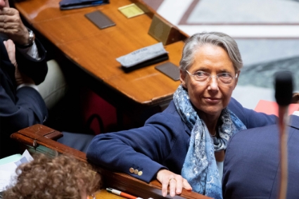 Elisabeth Borne lors d'une séance de questions au gouvernement, à l'Assemblée nationale.