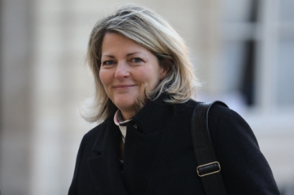 Marie-Anne Barbat-Layani, directrice générale de la Fédération bancaire française, au palais de l'Elysée, le 12 décembre 2018.