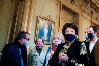 Roselyne Bachelot en visite à l'opéra de Bordeaux, le 25 octobre 2020.