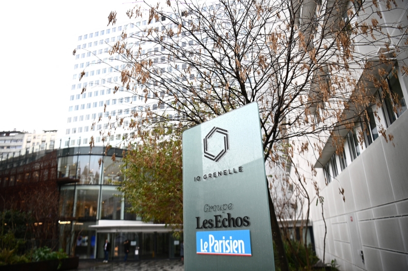 Les locaux du Groupe Les Echos-Le Parisien, à Paris.
