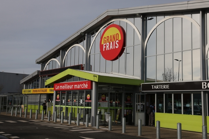 Un magasin Grand Frais dans la zone d'activité Cesson-Sévigné (Ille-et-Vilaine).