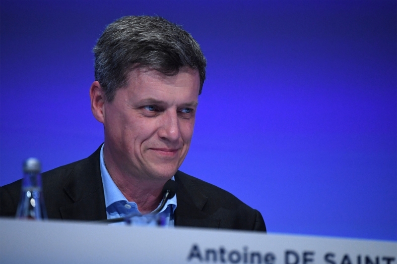 Le directeur général de Danone, Antoine de Saint-Affrique, à Paris, le 26 avril 2022.