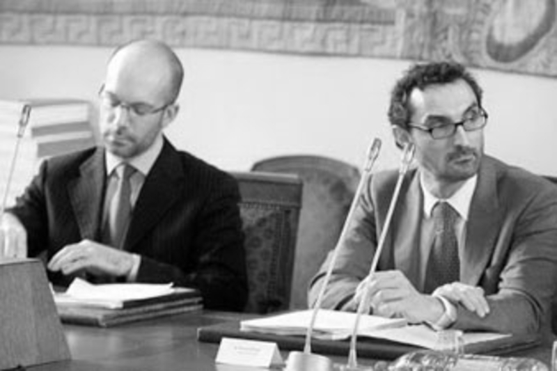 Nicolas Colin (à gauche) et Pierre Collin lors de leur audition au Sénat