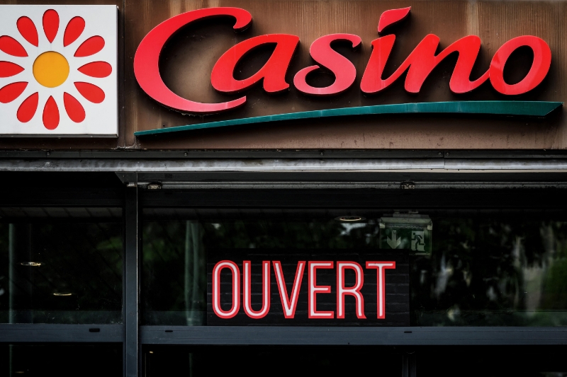 Le logo d'un magasin Casino, en avril 2023. 