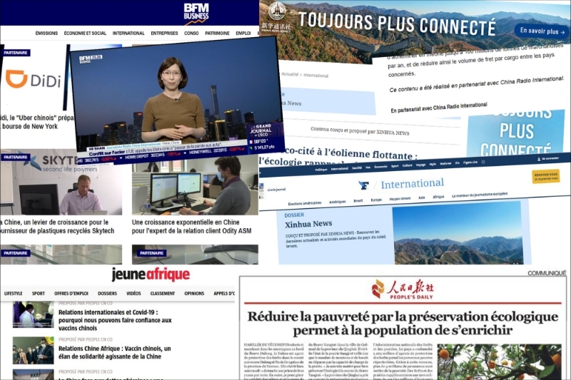 Plusieurs organes de presse étatiques chinois s'achètent une présence permanente dans les médias français à travers des contenus sponsorisés.