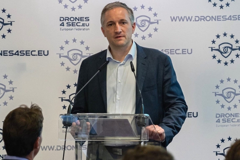 Victor Vuillard, le président de la fédération Drones4Sec, le 22 juin 2021.